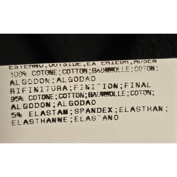 FIORUCCI ‘Love It’ Heart Cutout Back Black Cap Sleeve Sweatshirt Small - Picture 6 of 8